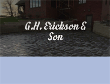 Tablet Screenshot of ghericksonandson.com